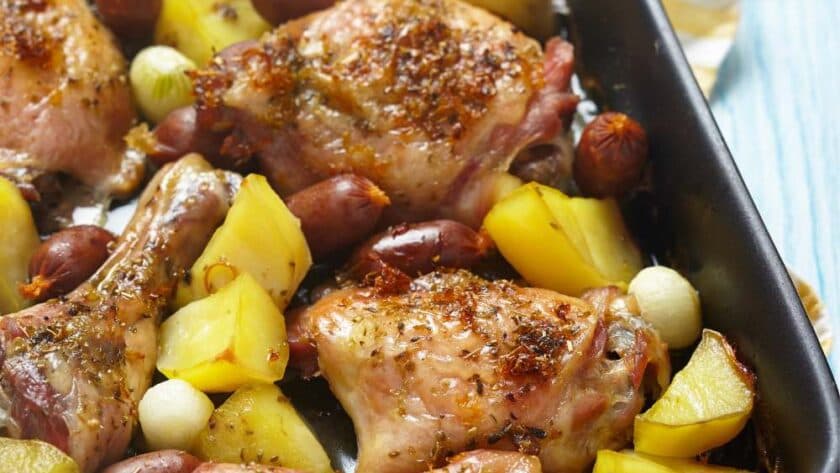 Nigella Chicken Chorizo Tray Bake