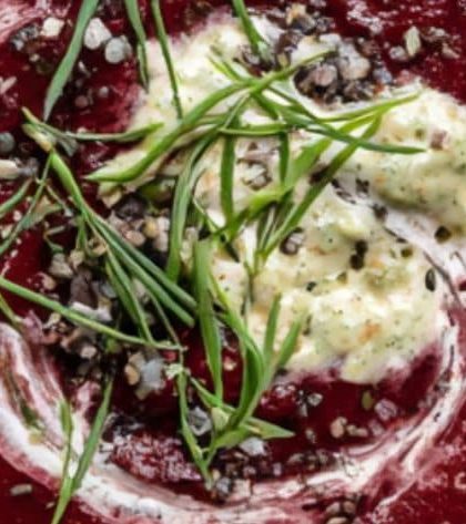 Nigella Beetroot, Rhubarb and Ginger Soup