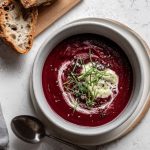 Nigella Beetroot, Rhubarb and Ginger Soup