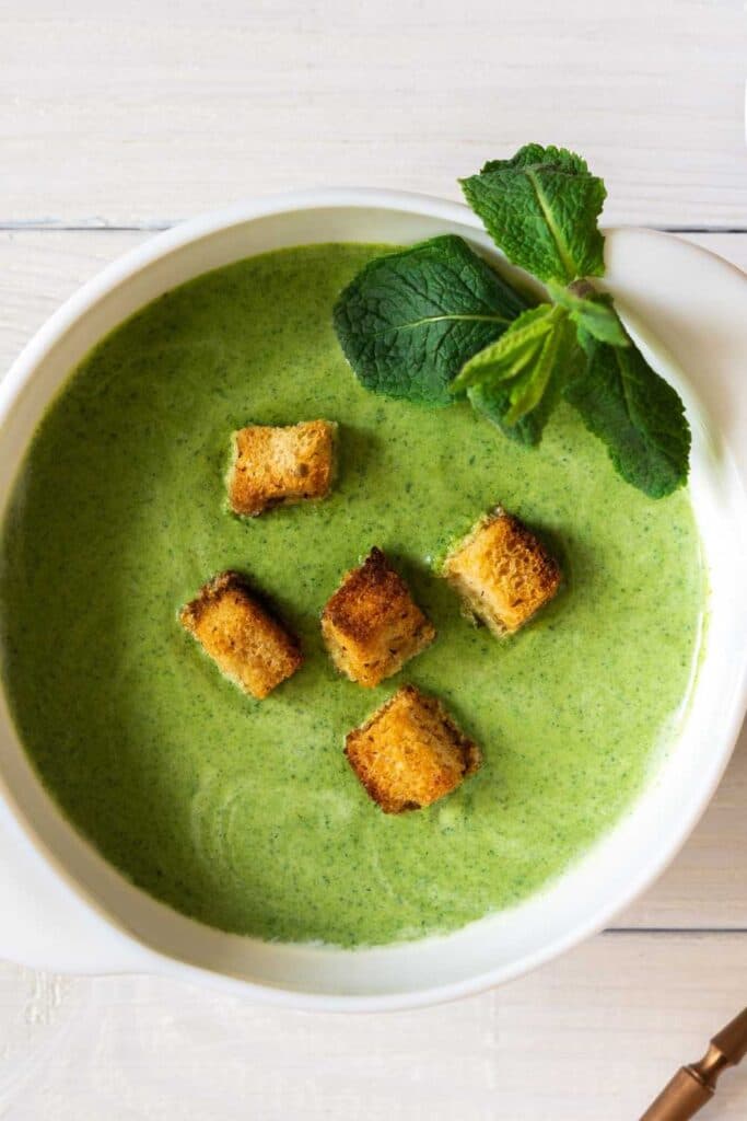 Nigella Pea and Mint Soup Recipe