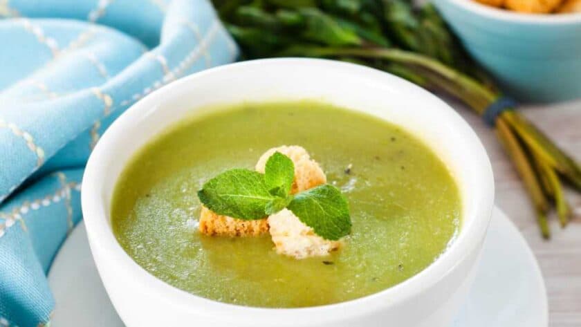 Nigella Pea and Mint Soup